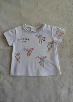 Футболка zara 9/12 мес