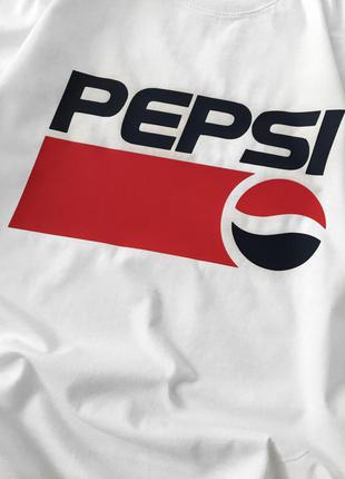 Футболки pepsi всі розміри колір білий сірий2 фото