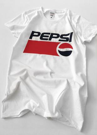 Футболки pepsi всі розміри колір білий сірий3 фото