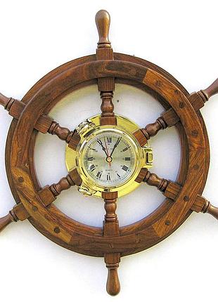 Часы sea club «штурвал», d-46 см (1208.v)
