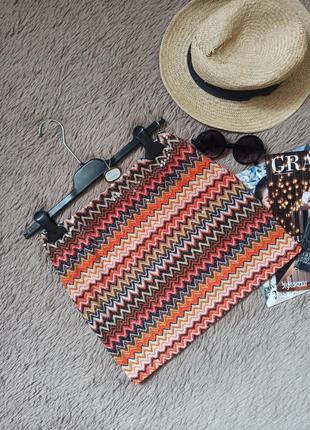 Шикарная короткая юбка в орнамент и пайетки/міні спідниця