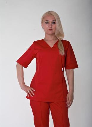 Хірургічний однотонний жіночий костюм , різні кольори 42-60