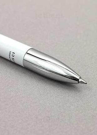 Шариковая ручка стилус zebra wing stylus c1 ballpoint pen - 0.7 mm - white5 фото