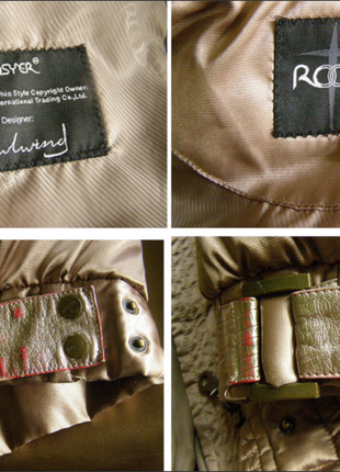 Дизайнерський теплий пуховик roosyer куртка , s, сток5 фото