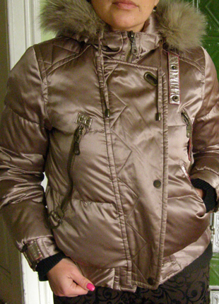 Дизайнерський теплий пуховик roosyer куртка , s, сток1 фото