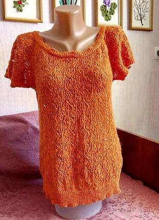 Розпродаж: ажурна кофточка zara knit р. s / м