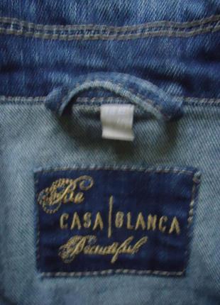 Джинсовая куртка пиджак casablanca5 фото