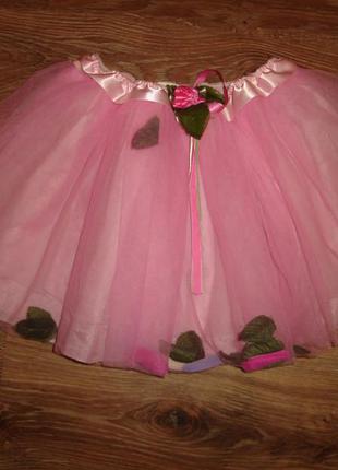 Creative education пышная розовая юбка, р м (на 4-6 лет, сделана на шри-ланке д