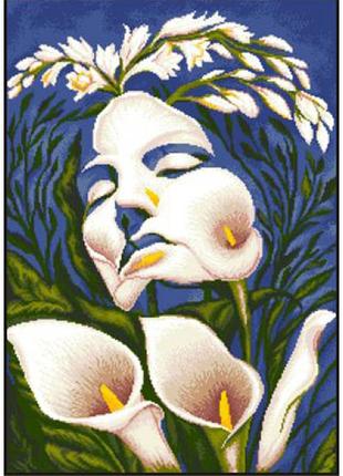 Набор для вышивки гобелена rogoblen женщина-калла (5.33)