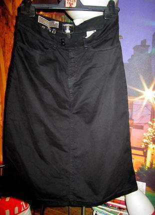 Стрейчевая базовая юбка от французкого бренда lulu castagnette 46 р.3 фото
