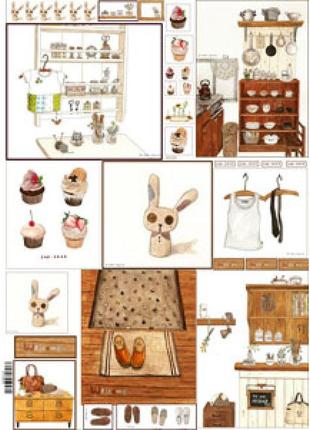 Декупажна карта welcome (ев-д020)