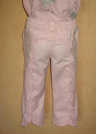 Джинсовые нежные капри,110 см,4-5 лет