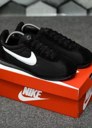 Nike cortez  мужские кроссовки найк кортез чёрные