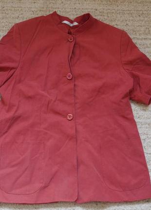 Піджак-жакет літній  з льоном 18-46 євро розмір marks&spencer3 фото
