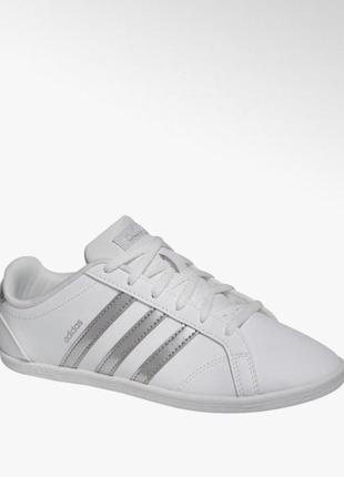 Кроссовки adidas neo label белые с фиолетовым кеды2 фото