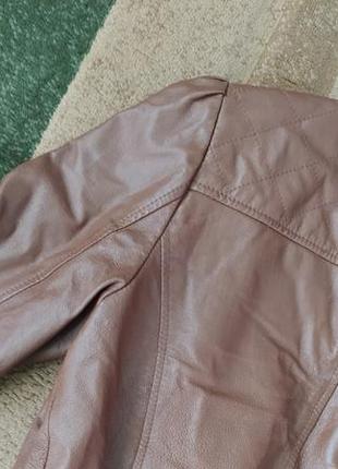 Натуральна шкіряна курточка шкіряна куртка косуха недорого розмір хс, з кожанка4 фото