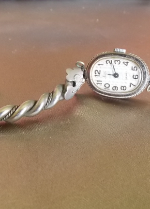 Часы с браслетом женские луч мельхиор филигрань , 17 камней3 фото