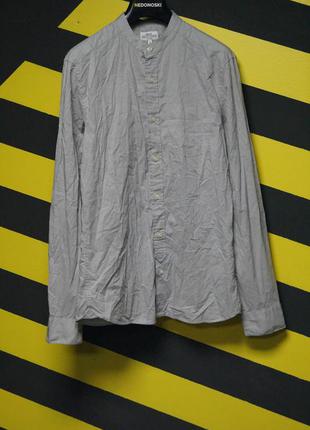 Рубашка с воротником-мандарин