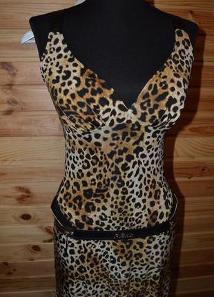 Платье poliit! в леопардовый принт! декор