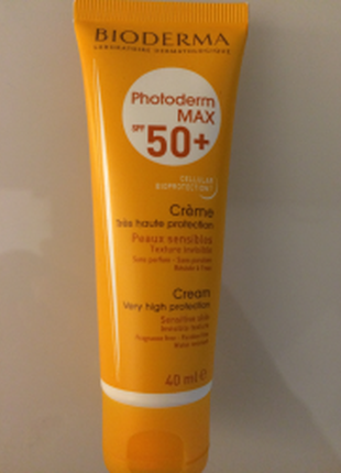 Солнцезащитный тонирующий крем bioderma photoderm max spf 50+