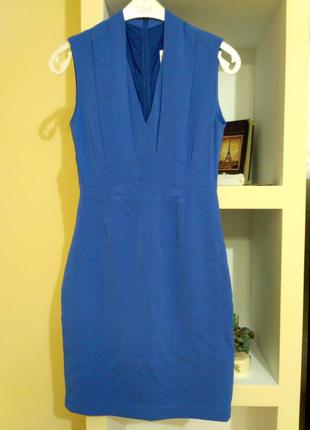 Суперське синє платтячко класичне.1 фото
