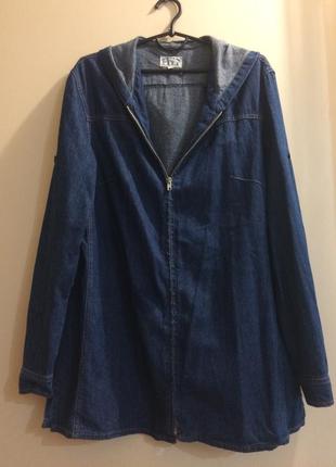 Куртка-пиджак женский джинсовый1 фото