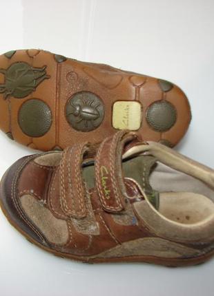 Кожаные туфли, ботинки clarks, р. 6 f, наш 23 , стелька 14,3 см5 фото
