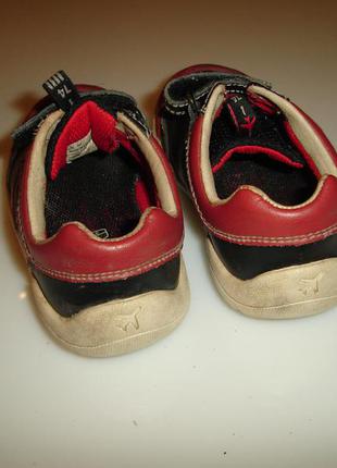 Кожаные кроссовки, ботинки clarks , р 27 (uk 9), стелька 16,8 см мигают при ходьбе5 фото