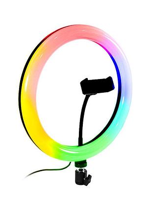 Кільцева лампа з тримачем для телефону фото і відеозйомки підсвітка rgb