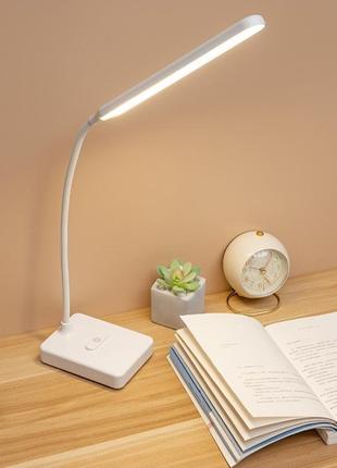 Настольная светодиодная led лампа светильник solink usb белая