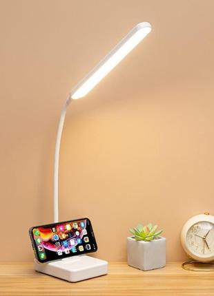 Настольная светодиодная led лампа светильник solink usb белая