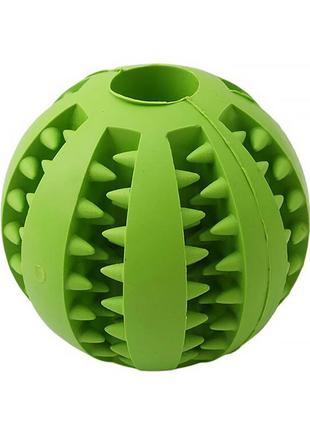 Іграшка м'яч жувальний гумовий для собак piitao 026631 d:7.0см green