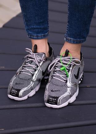 Кросівки жіночі nike air zoom spiridon cage 2 reflective найк8 фото