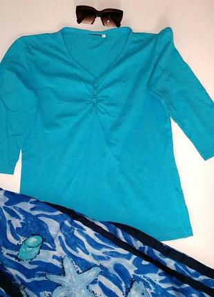 💖супер футболочка бирюзовая💖