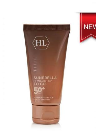 Сонцезахисний крем для обличчя з тоном sunbrella demi make-up holy land 50 50 ml