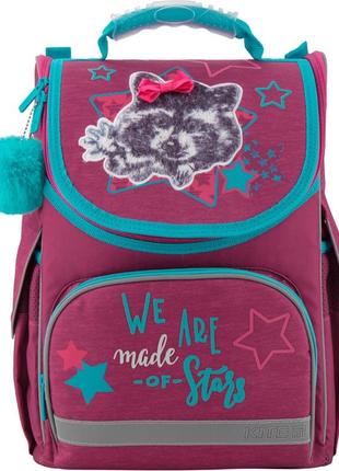 Рюкзак шкільний каркасний kite education fluffy racoon к19-501s-3