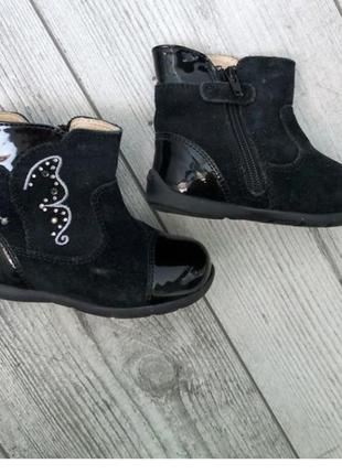 Роскошные ботинки демисезон лаковые сапоги ботинки сапожки