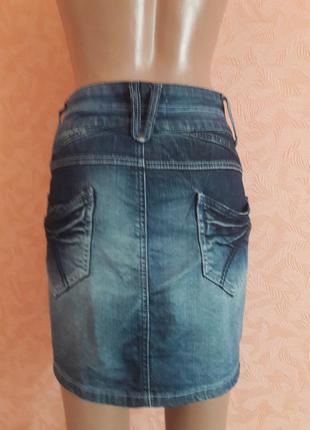Стильная джинсовая юбка 3
