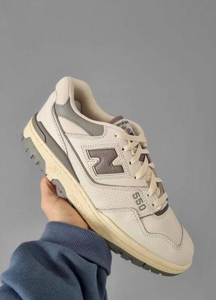 New balance 550 leon dore white grey новинка женские кросовки беланс серые белые весна літо осінь жіночі білі сірі трендові кросівки демісезон