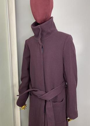 Filippa k шерстяное длинное пальто миди с поясом классическое дизайнерское люкс премиум бренд пальто3 фото