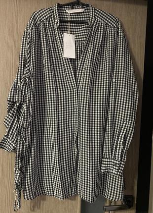 Рубашка туника  длинная zara trafaluk collection