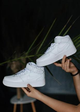 Кросівки nike air force 1 mid triple white