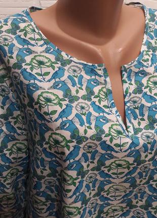 Хлопковая блуза туника р.укр.52-562 фото