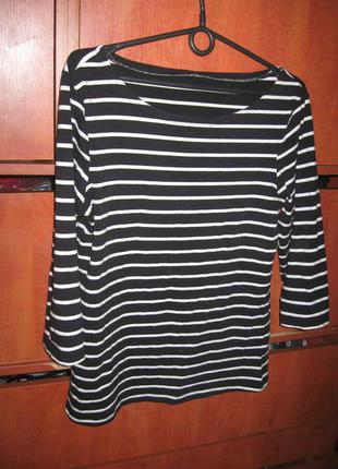 Реглан смужка чорно-білий