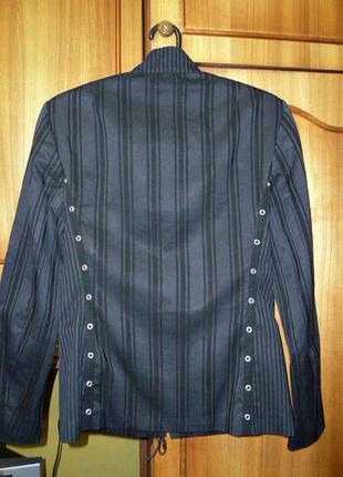 Легкая куртка-рубашка жакет blue les gopains на молнии черная,натуральная3 фото