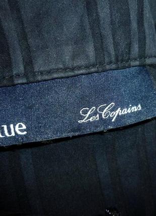 Легкая куртка-рубашка жакет blue les gopains на молнии черная,натуральная8 фото