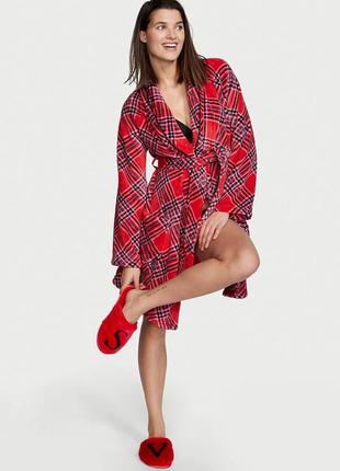 Victoria´s victorias secret виктория сикрет халат короткий cozy plush short robe