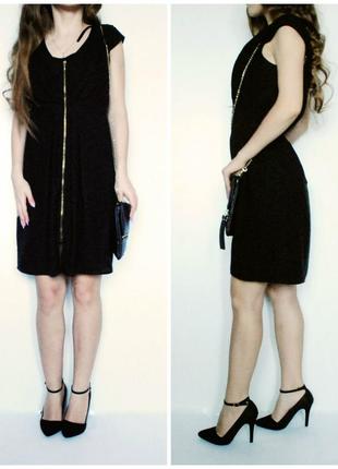 Чёрное лёгкое платье с фурнитурой от h&amp;amp;amp;m2 фото