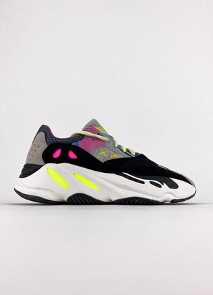 Жіночі кросівки adidas yeezy boost 700 wave runner pink (сірий)