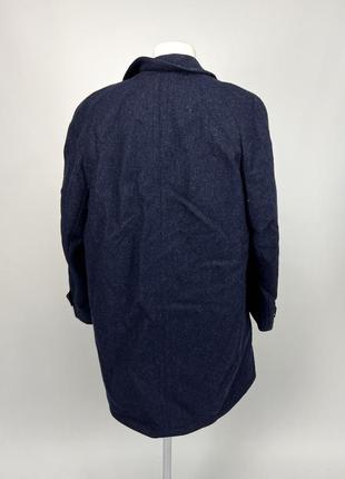 Пальто теплое kynoch, scotland, шерстяное (под твид), с подкладкой3 фото
